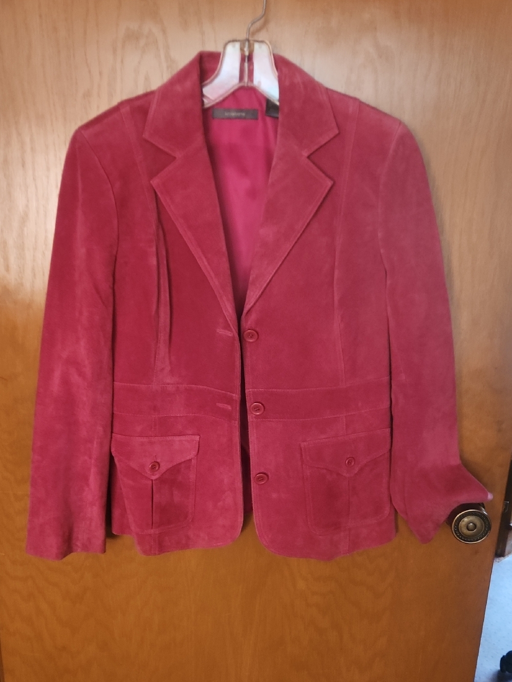 Liz Claiborne Rose-Pink Suede Blazer